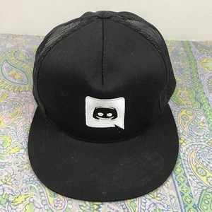 Discord Logo Mens Hat Trucker Cap Snap Back Black Embroidered Classics #O - Picture 1 of 9