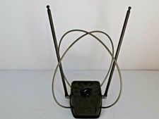 Vintage Silvertone TV Antenna / Rabbit Ears UHF / VHF Dual Control Switch 
