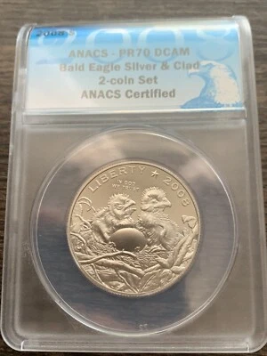 2008-S Bald Eagle Half Dollar ANACS PR70 DCAM - Image 1 of 4