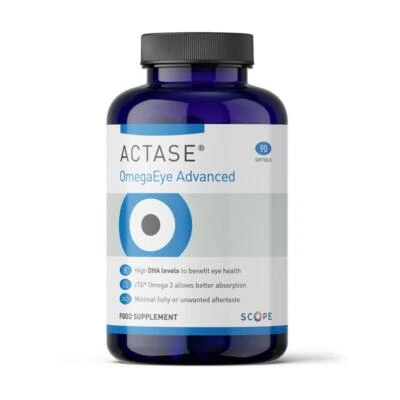 PRN SCOPE Actase PRN OmegaEye Advanced - Omega 3 D3 Nutritional Supplement (90 Softgels)