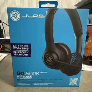 JLab Go Work 2. generacji bezprzewodowe zestawy słuchawkowe z mikrofonem - komputer Bluetooth 55+H - Zdjęcie 1 z 4