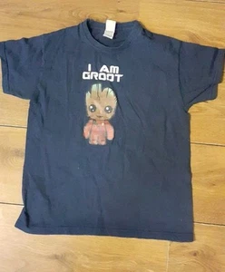 Boys Navy Blue I Am Groot Tshirt Age 9 - 11 Years #groot - Picture 1 of 2