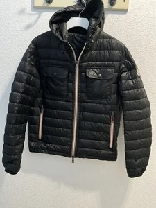 Moncler Douret Giubbotto Men’s Hooded Jacket Black Size 2 - Picture 1 of 13