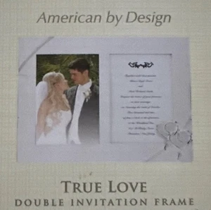 Lenox True Love Double Invitation Frame No Box - Picture 1 of 2