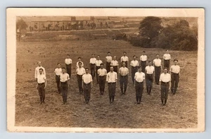 Military: New Soldiers Exercising. RP. Unposted. - Picture 1 of 2