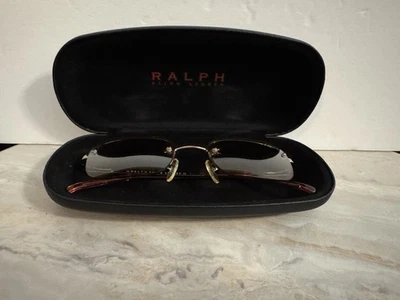 Vintage Ralph Lauren 7515/S 18S 6P Sunglasses Brown Rectangle Original Case READ - Image 1 of 4