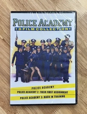 Police Academy 1, 2 & 3 ~ 3 Film Collection 80’s Comedy ~ Movie ~ New Sealed DVD - Image 1 of 2
