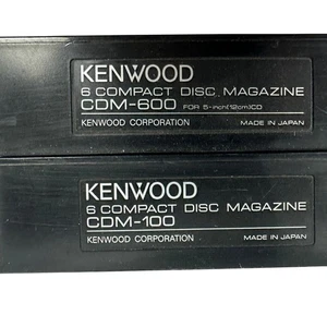 Kenwood CDM-600 & CDM-100 6-Disc Compact Disc Magazine Holder Set Made In Japan - Picture 1 of 11