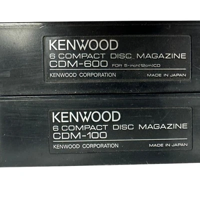 Kenwood CDM-600 & CDM-100 6-Disc Compact Disc Magazine Holder Set Made In Japan - Image 1 of 4
