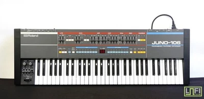 Roland Juno-106 Vintage Classic - 80's Analogue Synthesiser - Serviced - 240V  - Image 1 of 4