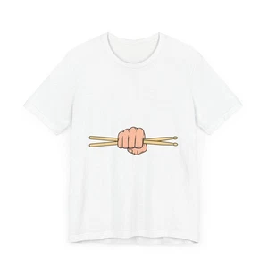 POP Culture Classics Series Drum Sticks Unisex Jersey Short Sleeve T-Shirt - Picture 1 of 54