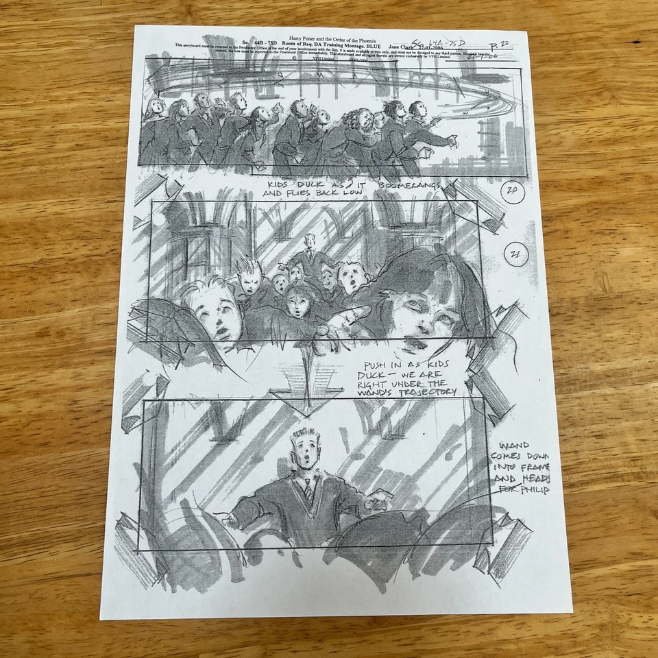 Harry Potter And The Order Of The Phoenix Storyboard - Image 1 of 1