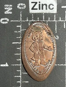 Great Wolf Lodge Wiley Swimming Elongated Pressed Smashed Souvenir Penny Coin - Picture 1 of 2