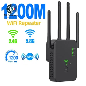 Ripetitore Wifi Wireless 1200Mbps Ripetitore Segnale Wifi Dual-Band 2.4G 5G Wifi - Zdjęcie 1 z 18