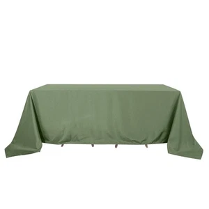 10 pcs 90"x132" Polyester Tablecloths Wedding Party Table Linens Kitchen Dining - Picture 1 of 242