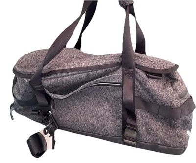 NWOT Lululemon Daily Sweat Gym Duffel Bag Black And Gray Large - Image 1 of 4
