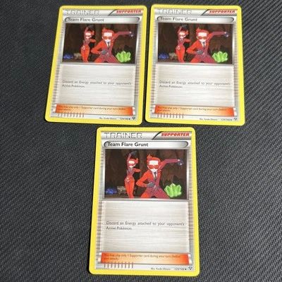 Team Flare Grunt 129/146 XY Base Set Supporter Pokemon Card Non-Holo 3 - Image 1 of 4