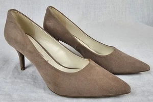 Anne Klein Flex Heels Pumps spitz zulaufend beige Gr. 10 Kimery Wildleder wie sexy - Bild 1 von 8