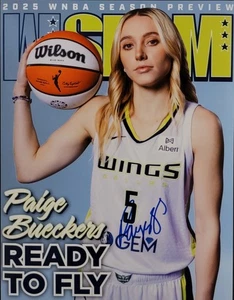 PAIGE BUECKERS SIGNED AUTOGRAPH 8.5X11 PHOTO DALLAS WINGS (SLAM COVER PHOTO) - Picture 1 of 2
