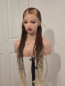 Braided Wig. Cornrow Full Lace Braided Wig. - Picture 1 of 7