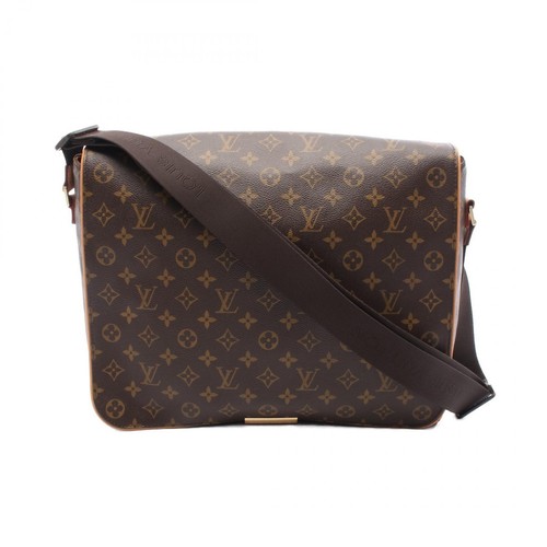 LOUIS VUITTON（LV） Borsa a tracolla Louis Vuitton Aves M45257 monogramma tela pelle marrone usata unisex