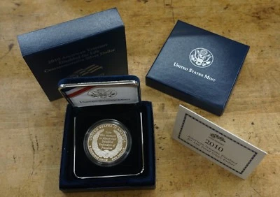 2010 American Veterans Disabled For Life Commemorative Proof Silver Dollar  MINT - Image 1 of 4