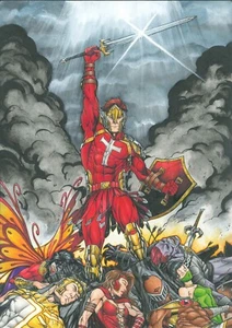 DER REST TINTE HANDFARBE ERSTAUNLICHES PINUP - ORIGINAL COMICSEITE VON DAVID RIVER N1 - Bild 1 von 2