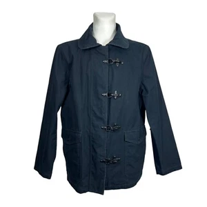 Club Monaco Navy Blue Clip Hook Cotton Jacket Coat Men's Size Large - Picture 1 of 9