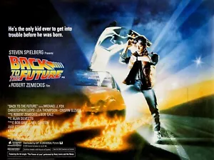 BACK TO THE FUTURE 1985 UK quad poster print 30x40" inch MICHAEL J. FOX FREE P&P - Picture 1 of 1