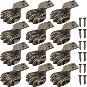 12Pcs Antique Brass Jewelry Box Feet Retro Decorative Wood Case Legs Wood Case C - Picture 1 of 12