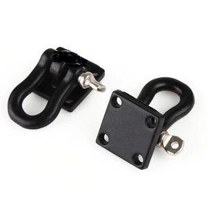 1/10 Scale Alloy Hitch Tow Shackles Mounting Bracket Black 2 pcs RC Crawler 1080 - Picture 1 of 4