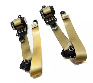2012 BMW X5 (E70) REAR 2ND ROW LEFT & RIGHT SEATBELT RETRACTOR SET 2 (BEIGE) - Picture 1 of 6