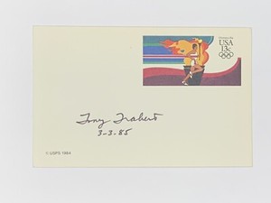 Tony Trabert  Int. Tennis Hall of Fame Signed Autographed Post Card