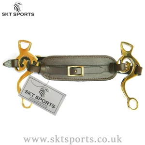 HACKAMORE GERMAN SILVER BITLESS HORSE BIT PADDED LEATHER BNWT SKT SPORTS - Picture 1 of 4