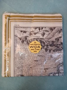 Tovaglioli di carta vintage WIDA Lucerna 1597 Berna fatti in Svizzera confezione da 25 sigillati - Foto 1 di 7