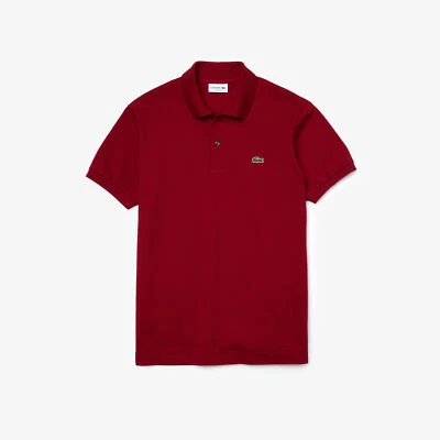 Polo Uomo Manica Corta LACOSTE Classic Fit L1212 476 Bordeaux - Imagen 1 de 4
