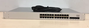 PARTS! Cisco Meraki MS225-24P 24-Port Layer 2 Ethernet Switch (CLAIMMED) - Picture 1 of 7
