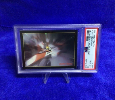 1991 PRO TRAC'S FORMULA ONE # 107 AYRTON SENNA - McLAREN  - PSA 10 - Image 1 of 4