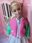 NO DOLL Vintage 80's Barbie Pink Zipper Jacket Top Sindy Gayle SEE PICS BSC1059