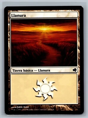 Magic The Gathering SPANISH Magic Encyclopedia 2011 Plains #206/224 MTG TCG CCG - Image 1 of 2
