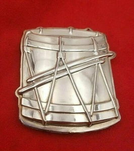 Vintage SilverplateTin Drum Ornament, New in Box, Sealed, by Kirk Stieff 1987 - Picture 1 of 1