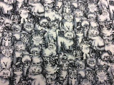 FABRIC FREEDOM Stoff Freedom Kalico Kätzchen F137 100% Baumwolle