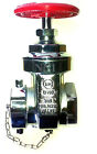 2-1/2" NST (NH) Zawór bramowy hydrantowy 300Psi z nasadką i łańcuchem polerowany chrom