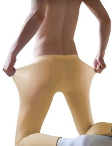 Wangjiang Leggings*Yoga Pants*Loungewear*Gay*New*Bodycon*Sexy*Beige*Ice Silk*Med - Picture 1 of 4