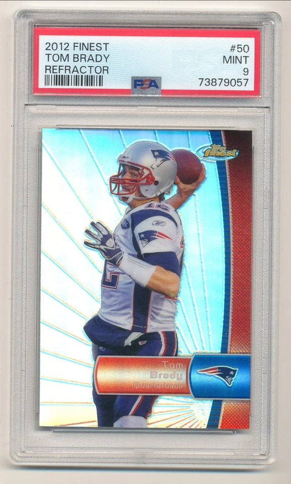 2012 Finest Tom brady Refractor PSA 9 - Image 1 of 1