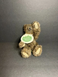 Vintage 1993 Green Mountain Bear Mary Meyer Brown Mansfield Plush w/ Tag 6.5" - Picture 1 of 10