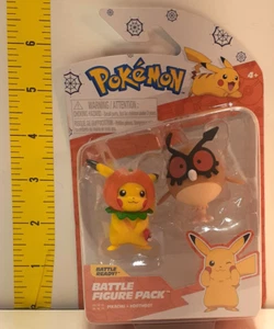 Pokemon Battle Pack Halloween Figures Pikachu Hoothoot 2024 - Picture 1 of 5