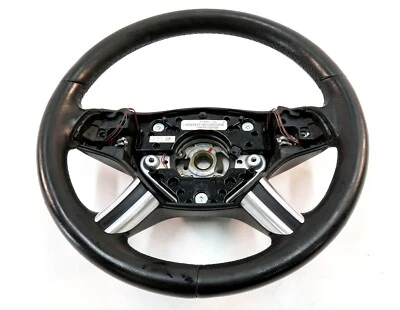 2006-2011 MERCEDES GL ML R CLASS (X164 W164 W251) 4-SPOKE STEERING WHEEL (BLACK) - Image 1 of 4