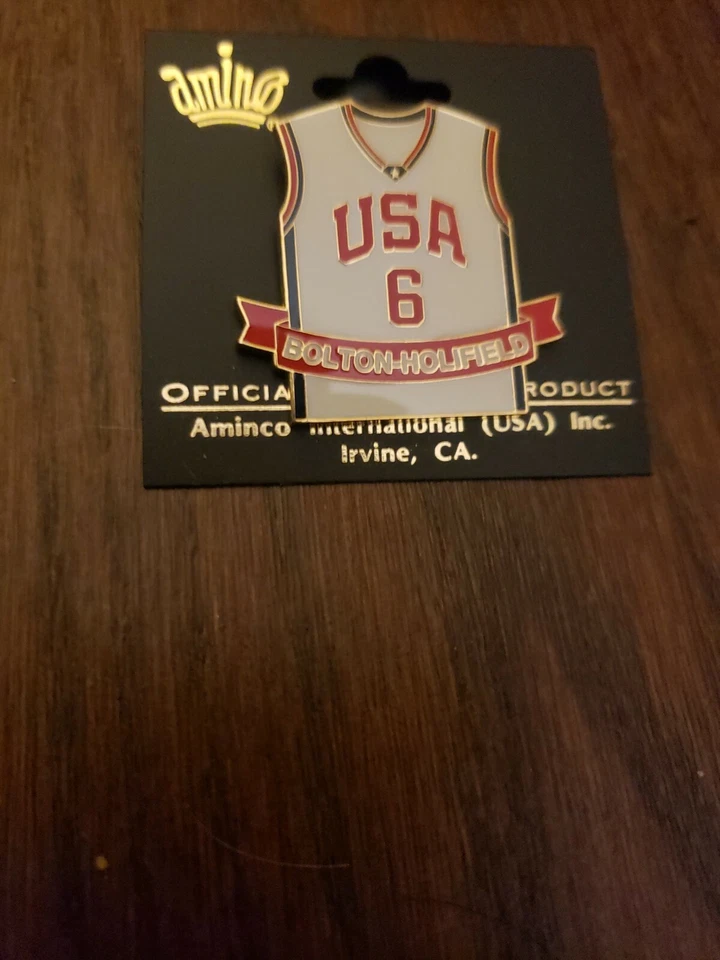 2000 WOMEN'S OLYMPIC BASKETBALL RUTHIE BOLTON-HOLIFIELD 6 JERSEY PIN NEW  - Image 1 of 1