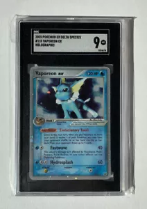 Vaporeon EX 110/113 SGC 9 Mint 2005 Pokémon EX Delta Species Ultra Rare Holo - Picture 1 of 3